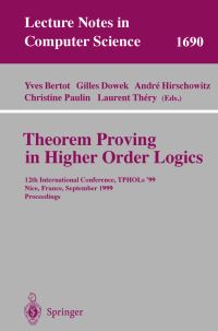 Book Cover for Theorem Proving in Higher Order Logics by TPHOLs, Yves Bertot