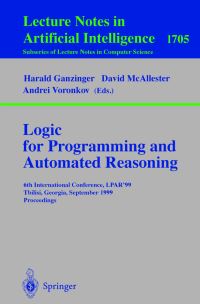 Book Cover for Logic for Programming and Automated Reasoning by LPAR Conference, H Ganzinger, David A McAllester, Andrei Voronkov