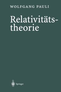 Book Cover for Relativitätstheorie by Wolfgang Pauli