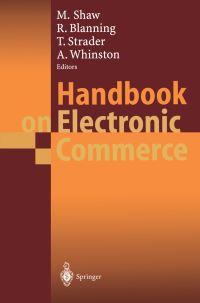 Book Cover for Handbook on Electronic Commerce by Michael Shaw