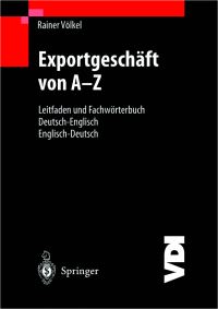Book Cover for Exportgeschäft Von A-Z by Rainer Völkel