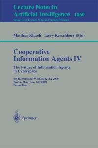 Book Cover for Cooperative Information Agents IV by CIA 2000, Matthias Klusch, Larry Kerschberg