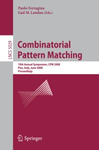 Book Cover for Combinatorial Pattern Matching Theoretical Computer Science and General Issues by Paolo Ferragina, Gad M Landau