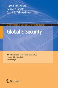 Book Cover for Global E-Security by Hamid Jahankhani, Kenneth Revett, Dominic PalmerBrown