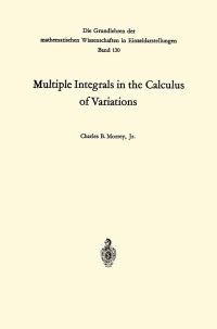 Book Cover for Multiple Integrals in the Calculus of Variations by Charles Bradfield Morrey