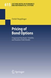 Book Cover for Pricing of Bond Options by Detlef Repplinger