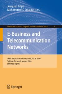 Book Cover for E-Business and Telecommunication Networks by ICETE Conference, Joaquim Filipe, Mohammad S Obaidat