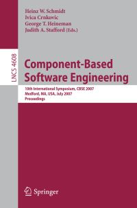 Book Cover for Component-Based Software Engineering Programming and Software Engineering by Heinz G Schmidt, Ivica Crnkovic, George T Heineman, Judith A Stafford