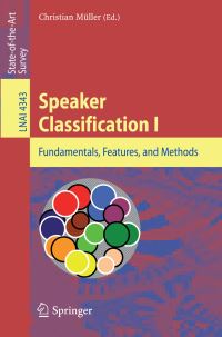 Book Cover for Speaker Classification I Lecture Notes in Artificial Intelligence by Christian Müller