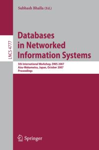 Book Cover for Databases in Networked Information Systems by DNIS 2007, Subhash Bhalla