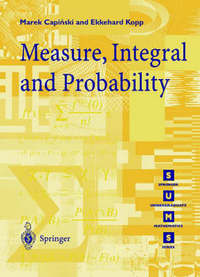 Book Cover for Measure, Integral and Probability by Marek CapiÔnski, Ekkehard Kopp