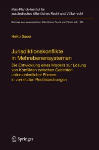 Book Cover for Jurisdiktionskonflikte in Mehrebenensystemen by Heiko Sauer