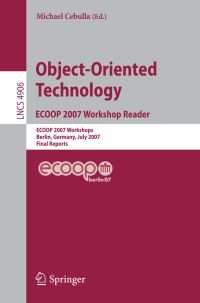 Book Cover for Object-Oriented Technology by ECOOP Conference, Michael Cebulla