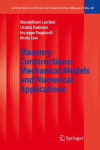 Book Cover for Masonry Constructions by Massimiliano Lucchesi