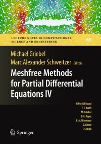Book Cover for Meshfree Methods for Partial Differential Equations. IV by Michael Griebel, Marc Alexander Schweitzer