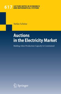 Book Cover for Auctions in the Electricity Market by Stefan Schöne