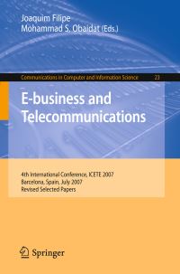 Book Cover for E-Business and Telecommunications by Joaquim Filipe, Mohammad S Obaidat