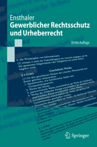 Book Cover for Gewerblicher Rechtsschutz Und Urheberrecht by Jürgen Ensthaler