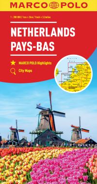 Book Cover for Netherlands Marco Polo Map by Marco Polo