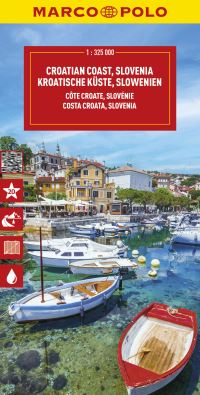 Book Cover for Croatia Coast and Slovenia Marco Polo Map by Marco Polo