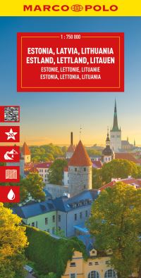 Book Cover for Estonia, Latvia, Lithuania Marco Polo Map by Marco Polo