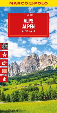 Book Cover for Alps Marco Polo Map by Marco Polo