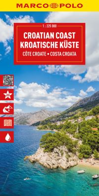 Book Cover for Croatia Coast Marco Polo Map by Marco Polo