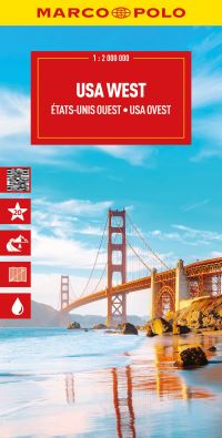 Book Cover for USA West Marco Polo Map by Marco Polo