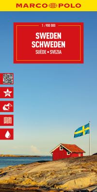 Book Cover for Sweden Marco Polo Map by Marco Polo