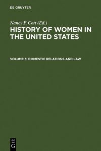 Book Cover for Domestic Relations and Law by Nancy F Cott