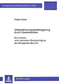 Book Cover for Unternehmungswertsteigerung Durch Desinvestition by Regine Graml