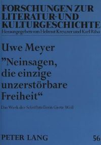 Book Cover for Neinsagen, Die Einzige Unzerstoerbare Freiheit by Uwe Meyer