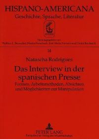 Book Cover for Das Interview in Der Spanischen Presse by Natascha Rodrigues