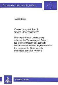 Book Cover for Versorgungslucken in Einem Oberzentrum? by Harald Dinter