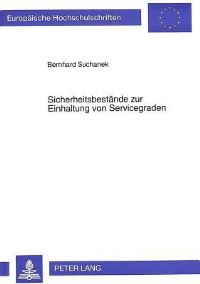 Book Cover for Sicherheitsbestande Zur Einhaltung Von Servicegraden by Bernhard Suchanek