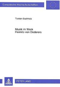 Book Cover for Musik Im Werk Heimito Von Doderers by Torsten Buchholz