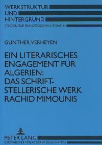 Book Cover for Ein Literarisches Engagement Fuer Algerien: by Gunther Verheyen