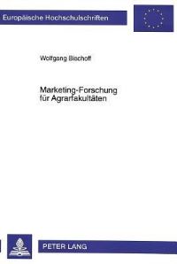 Book Cover for Marketing-Forschung Fur Agrarfakultaten by Wolfgang Bischoff
