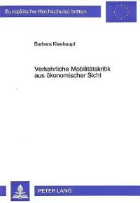 Book Cover for Verkehrliche Mobilitatskritik Aus Okonomischer Sicht by Barbara Kleehaupt