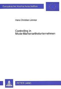 Book Cover for Controlling in Mode-Markenartikelunternehmen by Hans Christian Limmer