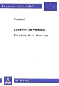Book Cover for Koalitionen Und Verteilung by Xiaoguang Li