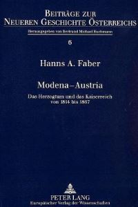 Book Cover for Modena - Austria by Hanns A Faber