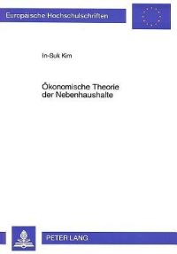 Book Cover for Okonomische Theorie Der Nebenhaushalte by InSuk Kim