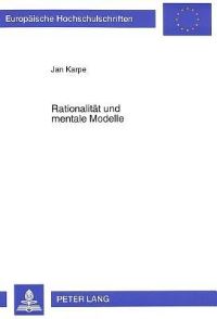 Book Cover for Rationalitat Und Mentale Modelle by Jan Karpe