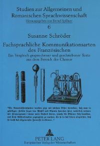 Book Cover for Fachsprachliche Kommunikationsarten Des Franzoesischen by Susanne Schroeder