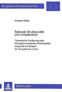 Book Cover for Sektorale Strukturpolitik Und Umweltschutz by Andreas Weida