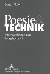 Book Cover for Poesie Und Technik by Edgar Platen
