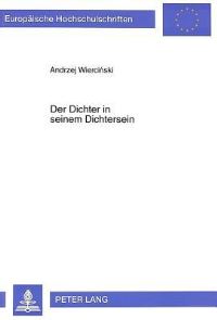 Book Cover for Der Dichter in Seinem Dichtersein by Andrzej Wiercinski