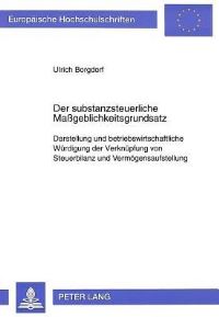 Book Cover for Der Substanzsteuerliche Maßgeblichkeitsgrundsatz by Ulrich Borgdorf