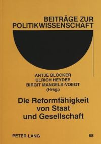 Book Cover for Die Reformfaehigkeit Von Staat Und Gesellschaft Festschrift Fuer Klaus Lompe Zum 60. Geburtstag by Antje Bloecker, Birgit MangelsVoegt, Ulrich Heyder